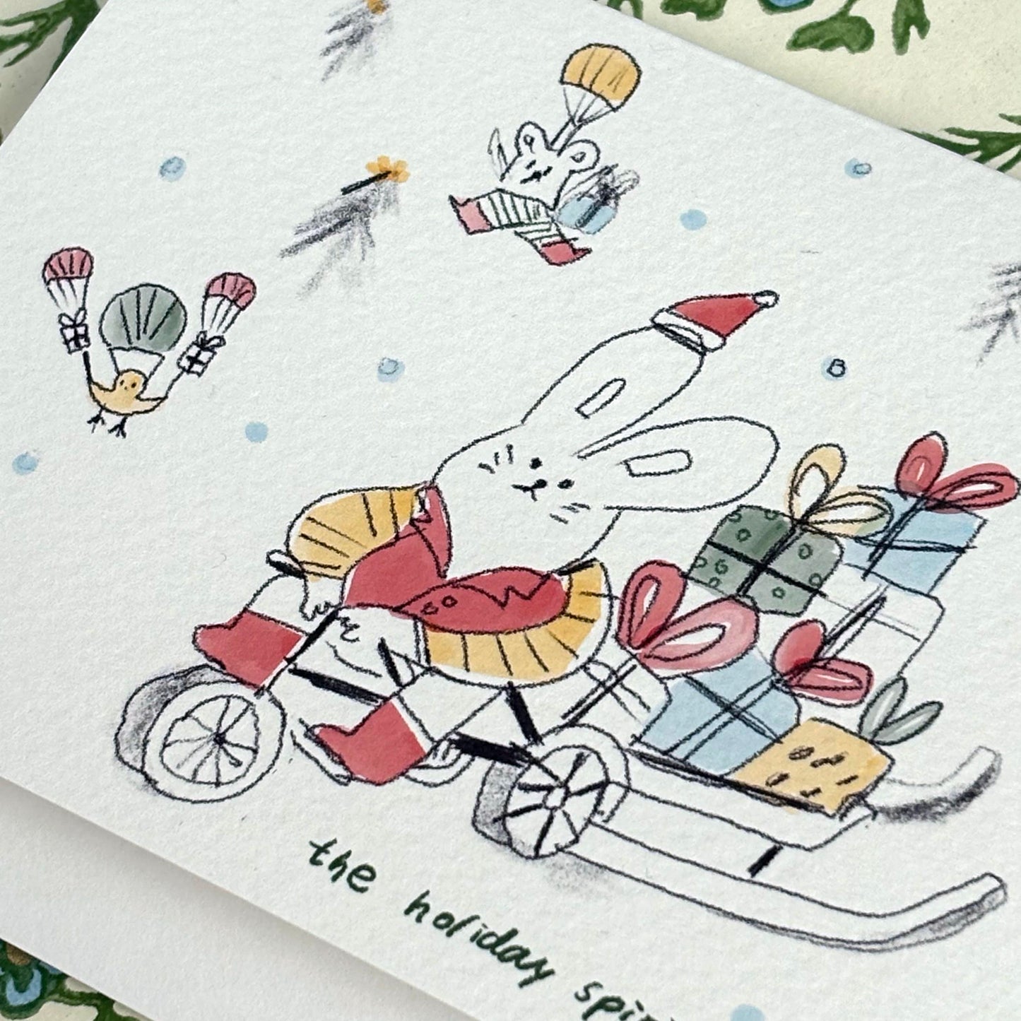 Christmas Card -Bunny’s Merry Delivery!