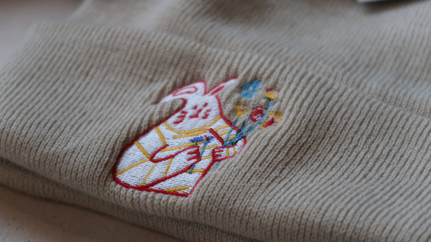 Beanie - Bunny sending you flowers