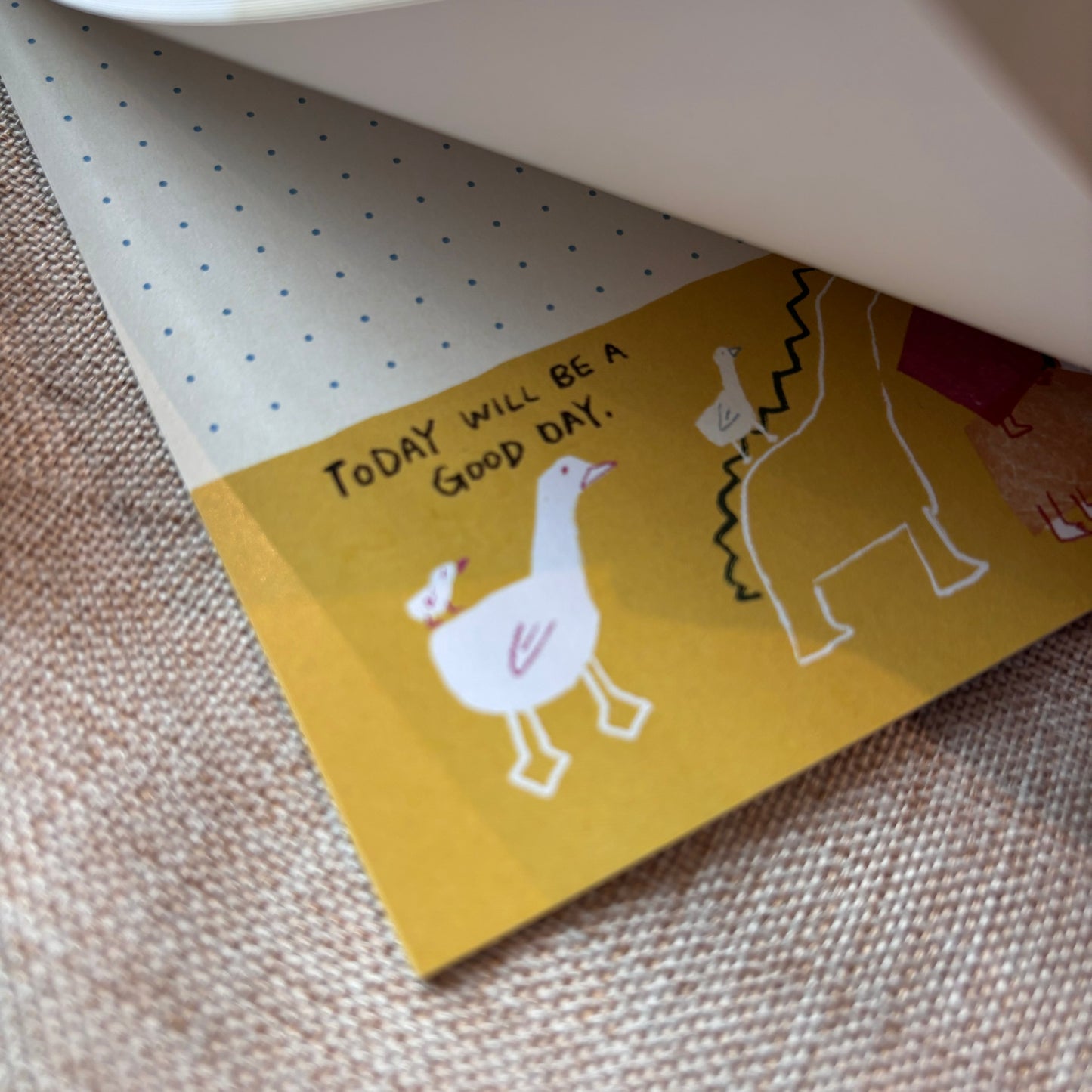 A6 notepad with Dot-grid layout - Today will be a good day!