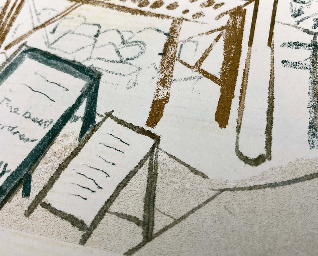 Limited Three-colour-riso, Angel Antique Market