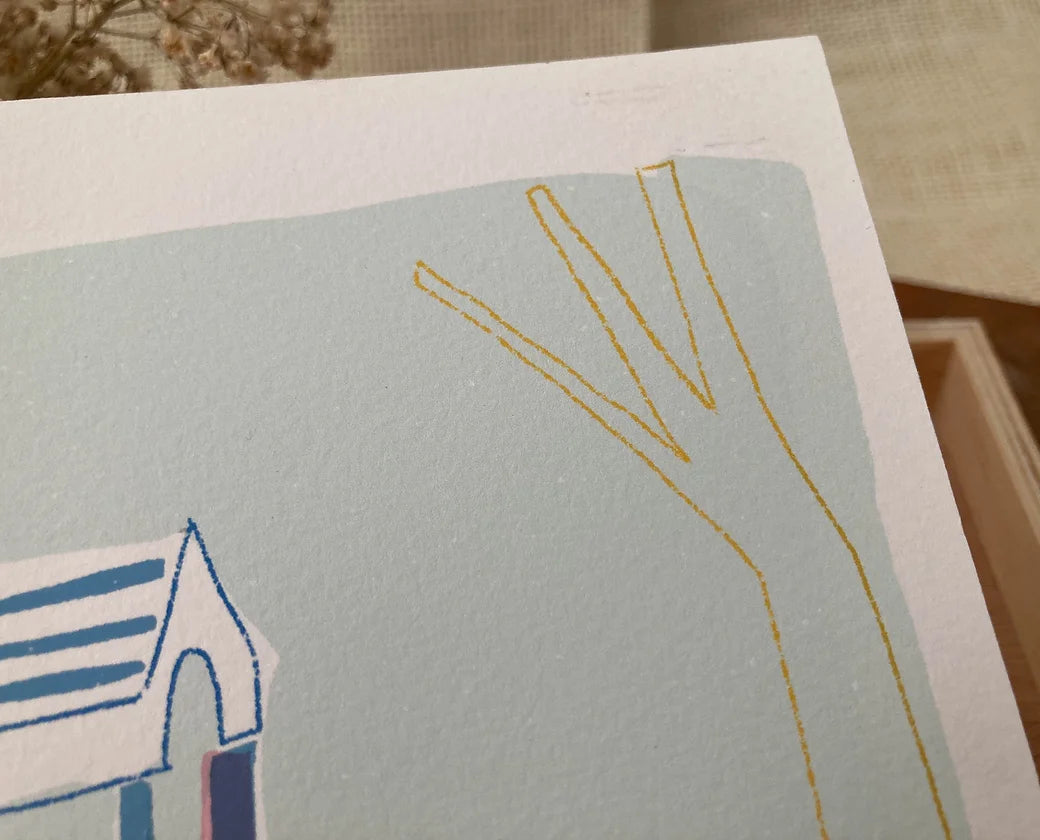 Limited Giclee Print - Playing in the park