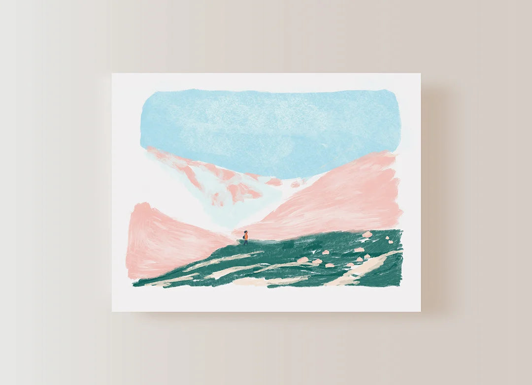 Limited Signed Giclee -Let's go hiking!