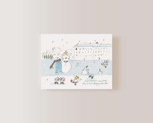 Christmas Card - Bunny's Warmest Wishes