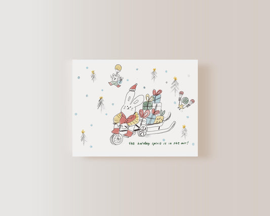 Christmas Card -Bunny’s Merry Delivery!