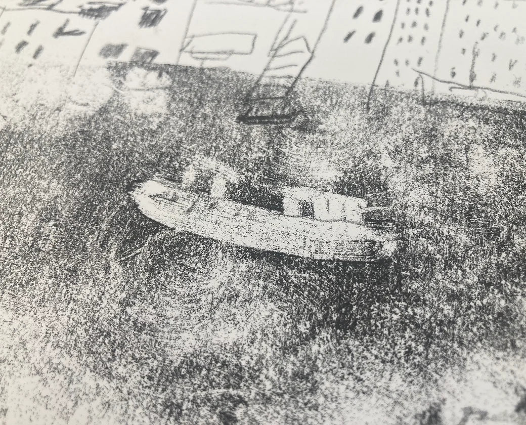 Limited Risograph - The Old Hong Kong Habour (ferries)