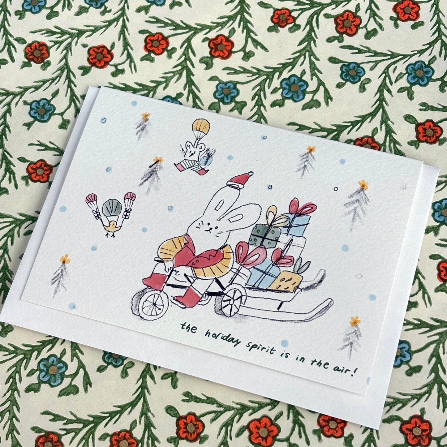 Christmas Card -Bunny’s Merry Delivery!