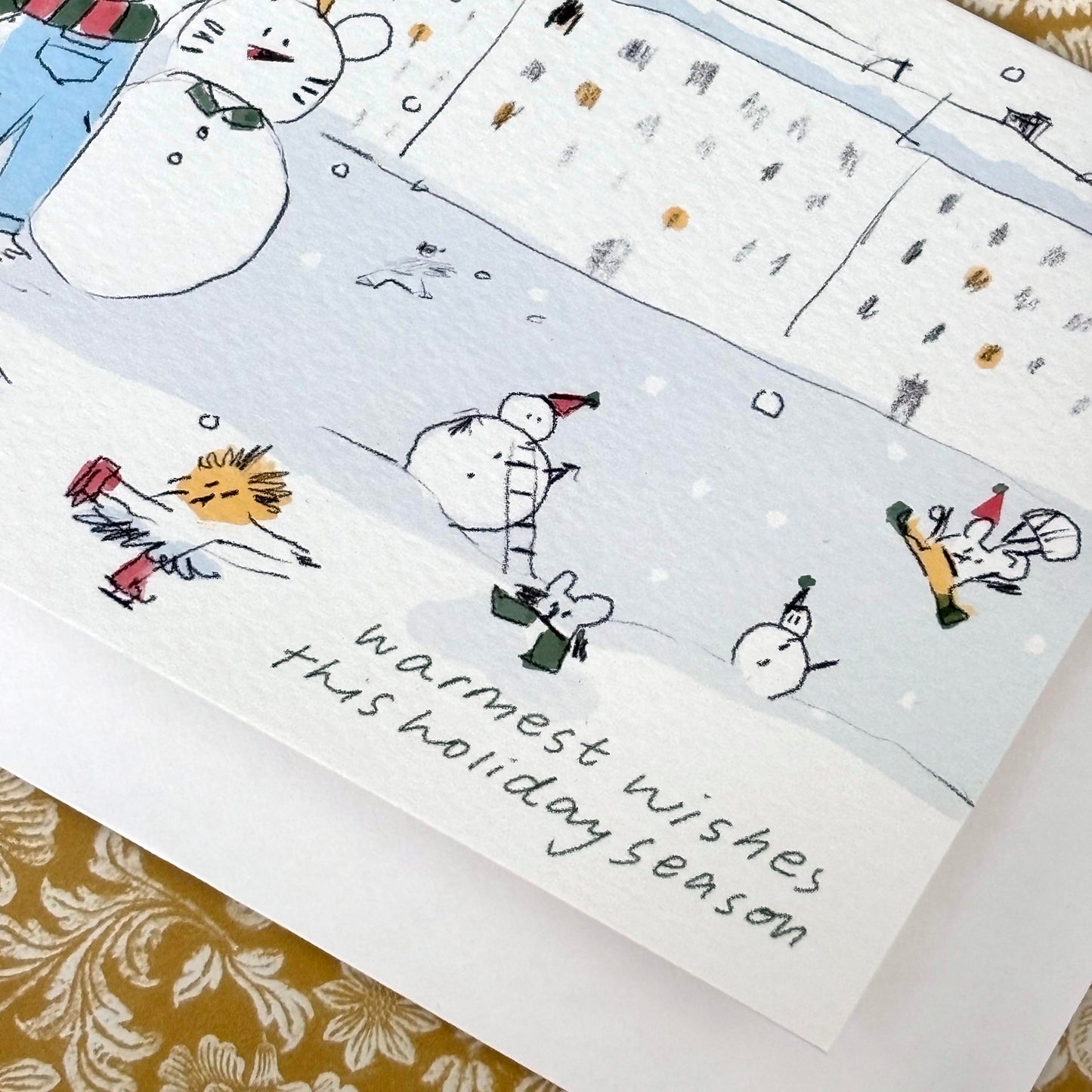 Christmas Card - Bunny's Warmest Wishes