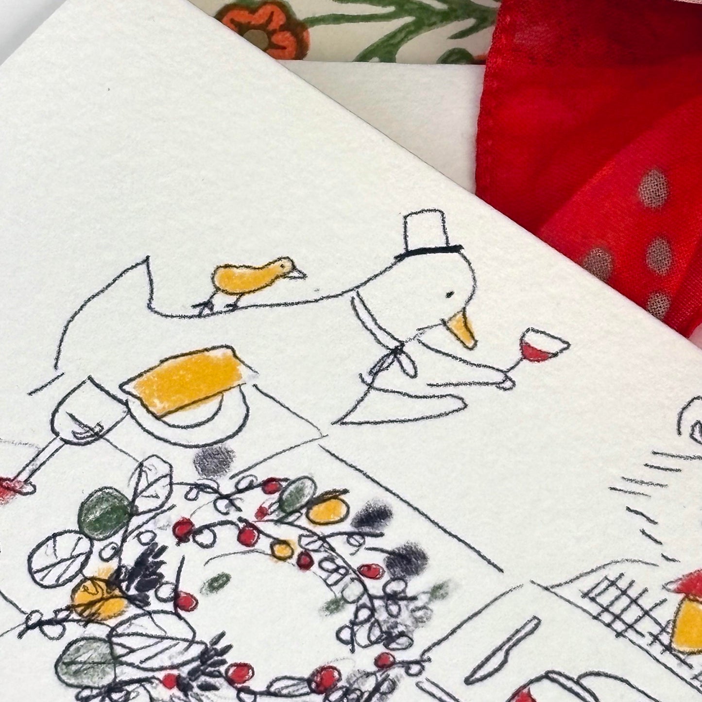 Christmas Card -Festive Feast Friends