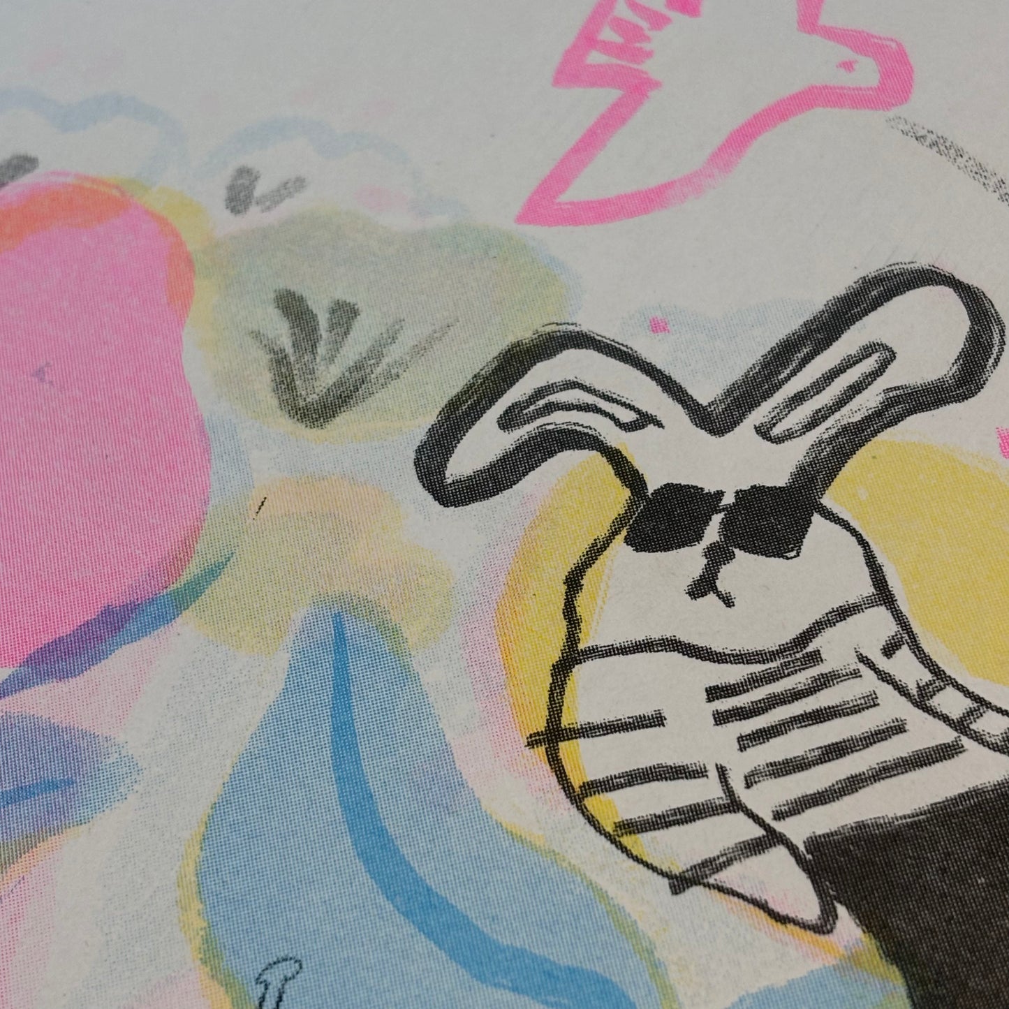 Be a chill bunny Risograph