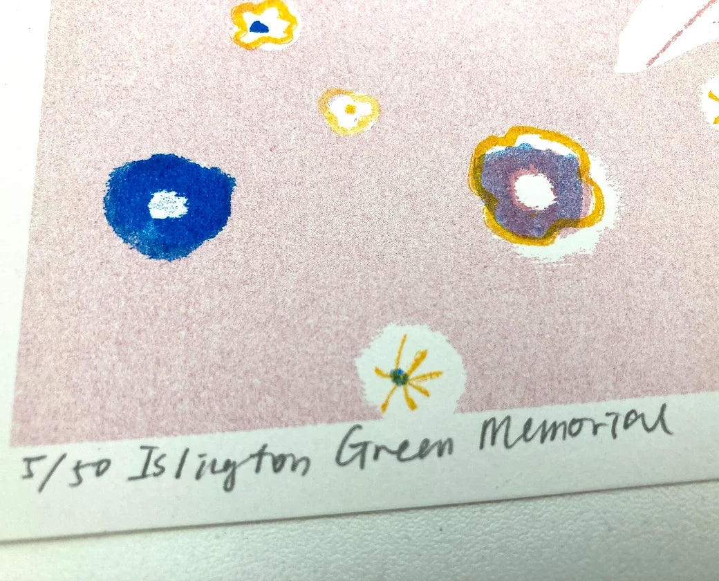 Limited Three-colour-riso, Islington Green Memorial