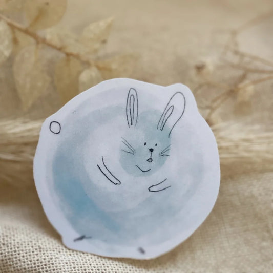 Vinyl sticker - Rounded Rabbit A