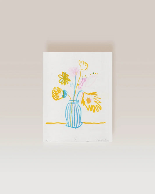 Limited Risograph -Still flower